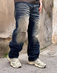 Jeans Sooh Super baggy carbon fade blu
