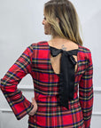 Abito Tartan rosso JY9970