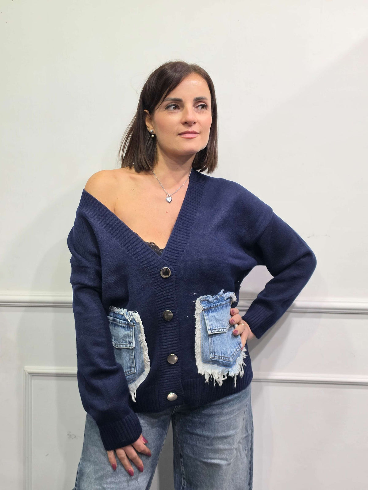 Cardigan Denim A85790