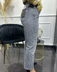 Jeans Mom-fit Gray H3000-6