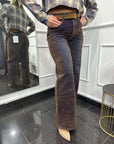 Jeans Velvet Wideleg H5115